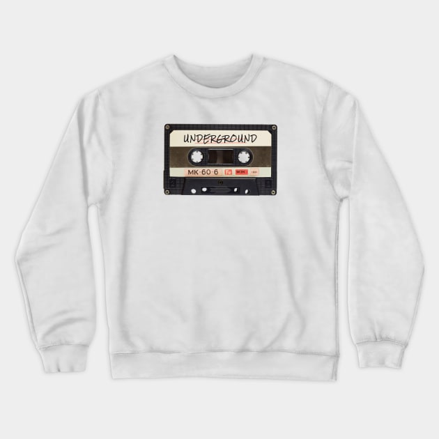 Underground Cassette Crewneck Sweatshirt by lukassfr